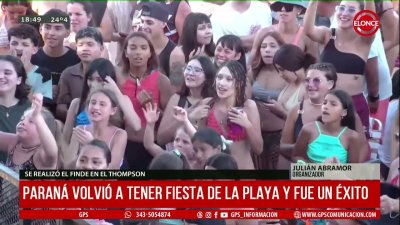 Paran&aacute; volvi&oacute; a tener Fiesta de la Playa y fue un &eacute;xito